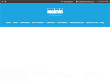 Tablet Screenshot of malminortho.co.uk